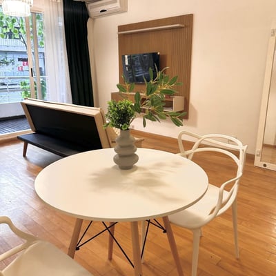 Location d’un studio avec balcon et piscine, Palermo, Buenos Aires, Argentine