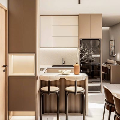 Rent of modern-style apartment near the beach, My An, Da Nang, Vietnam