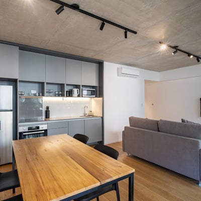 Аренда светлой 2-комнатной квартиры в новом ЖК, Recoleta, Буэнос-Айрес, Аргентина