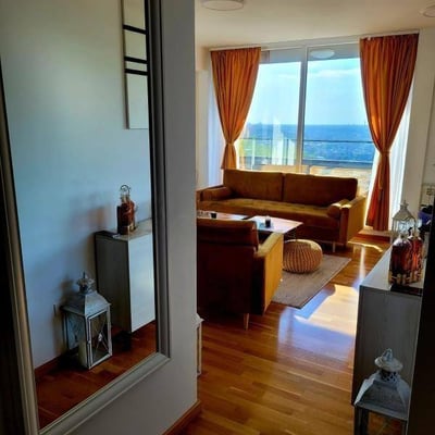 Аренда светлой 3-комнатной квартиры с видом на Дунай, 75 м², Белград, Сербия