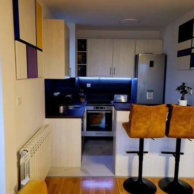 Аренда светлой 3-комнатной квартиры с видом на Дунай, 75 м², Белград, Сербия