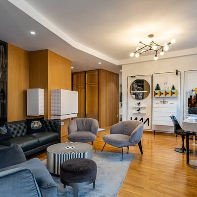 Miete einer stilvollen 3-Zimmer-Wohnung, 90 m², in der Premium-Wohnanlage BW Parkview, Belgrad, Serbien