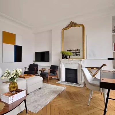 Rent of a furnished apartment, 195 m², with Eiffel Tower view, Paris 16th arrondissement, France