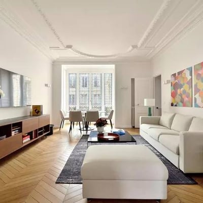 Rent of a furnished apartment, 195 m², with Eiffel Tower view, Paris 16th arrondissement, France