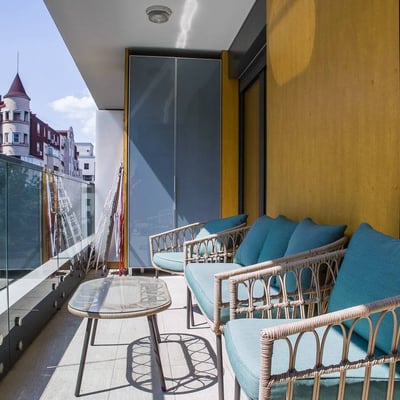 Alquiler de apartamento de 2 habitaciones, 57 m², en el complejo residencial premium Central Garden, Belgrado, Serbia