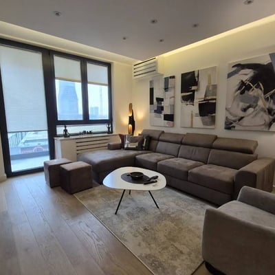 Rent of a brand-new 2-room apartment, 60 m², in the premium BW Eterna residential complex, Belgrade, Serbia