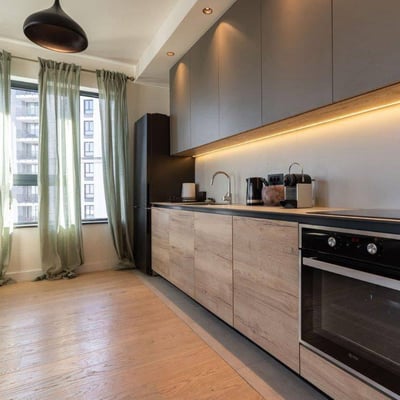 Аренда современной трёхкомнатной квартиры, 86 м², ЖК BW Simfonija, Белград, Сербия