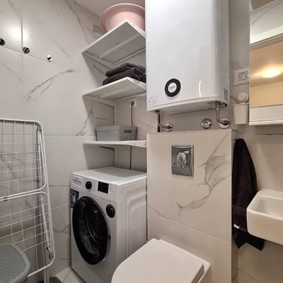 Location d’un appartement totalement neuf de deux pièces dans une résidence moderne, 47 m², zone de Zemun, Belgrade, Serbie