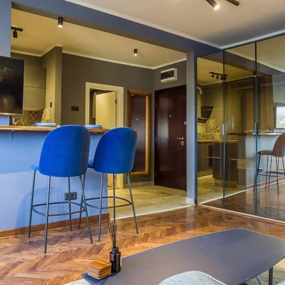 Аренда современной двухкомнатной квартиры рядом с парком Ташмайдан, 43 м², Белград, Сербия