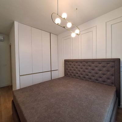 Rent of an absolutely new three-room apartment in the premium BW Eterna residential complex, 73 m², Belgrade, Serbia