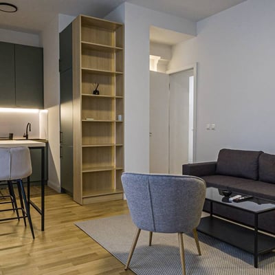 Аренда уютной двухкомнатной квартиры напротив крепости Калемегдан, 50 м², Белград, Сербия