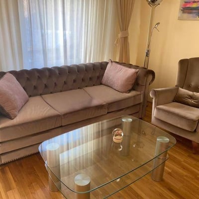 Rent of a spacious two-room apartment, 58 m², Belgrade, Vračar, Serbia