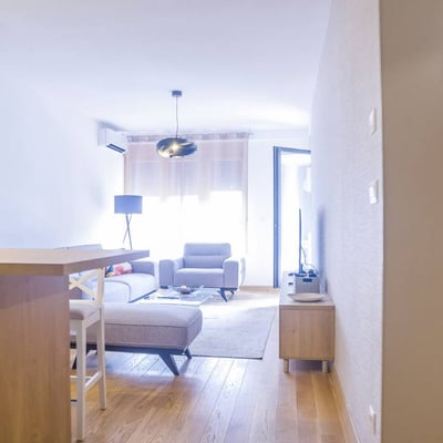Location d’un appartement de deux pièces dans une résidence de standing premium, 51 m², Belgrade, New Belgrade, Serbie