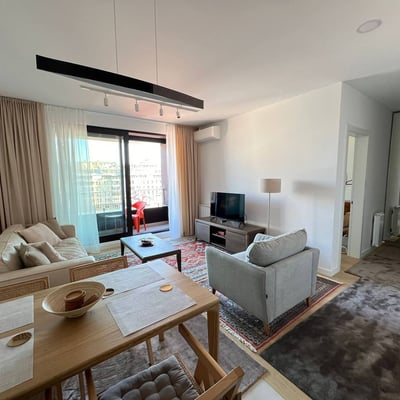 Location d’un appartement de deux pièces dans une résidence de standing premium, 53 m², Belgrade, Dorćol, Serbie