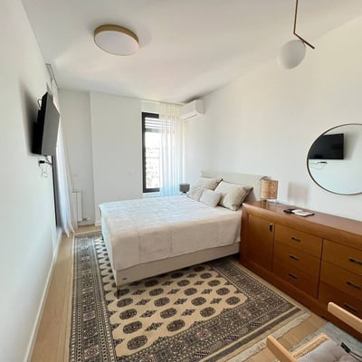 Location d’un appartement de deux pièces dans une résidence de standing premium, 53 m², Belgrade, Dorćol, Serbie