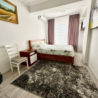 Location d’un appartement lumineux d’une pièce, 45 m², Chișinău, Botanica, Moldavie