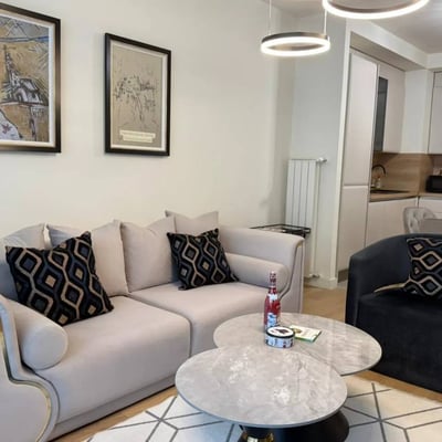 Аренда современной трехкомнатной квартиры в ЖК премиум класса, 72 м², Белград, Belgrade Waterfront, Сербия