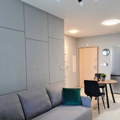 Rent of a modern two-room apartment with a balcony, 41 m², Kraków, Zabłocie, Poland