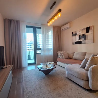 Rent of a two-room apartment in a premium residential complex, 56 m², Belgrade, Belgrade Waterfront, Serbia
