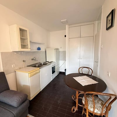 Rent of a bright one-room apartment in the city center on the Danube embankment, 43 m², Belgrade, Serbia