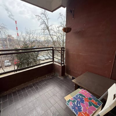 Rent of a bright one-room apartment in the city center on the Danube embankment, 43 m², Belgrade, Serbia