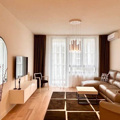 Rent of a brand-new two-room apartment, 53 m², Belgrade, Belgrade Waterfront, Serbia