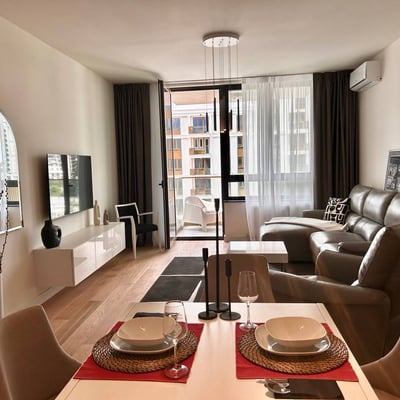 Rent of a brand-new two-room apartment, 53 m², Belgrade, Belgrade Waterfront, Serbia