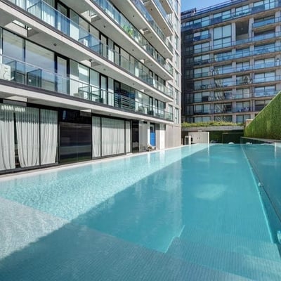 Rent of a bright and modern two-room apartment with a balcony, Buenos Aires, Puerto Madero, Argentina