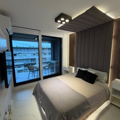 Rent of a bright and modern two-room apartment with a balcony, Buenos Aires, Puerto Madero, Argentina