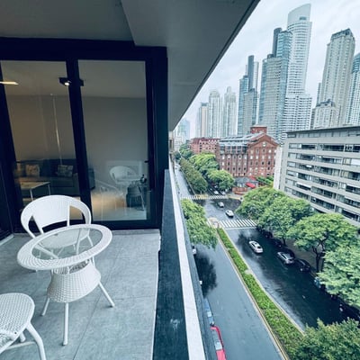 Rent of a bright and modern two-room apartment with a balcony, Buenos Aires, Puerto Madero, Argentina