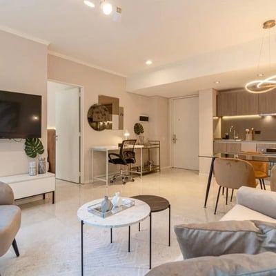 Rent of a modern and spacious three-room apartment with a balcony, 82 m², Buenos Aires, Recoleta, Argentina