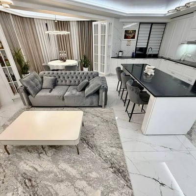 Rent of a new modern three-room apartment in the city center, 90 m², Chișinău, Moldova