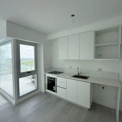 Rent of a new modern 3-room apartment with a lagoon view in Nordelta, Buenos Aires Province, Argentina