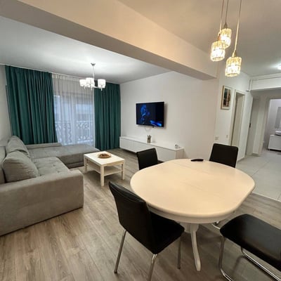 Rent of a furnished two-room apartment, 50 m², in a new building, Bucharest, Sector 3, Romania