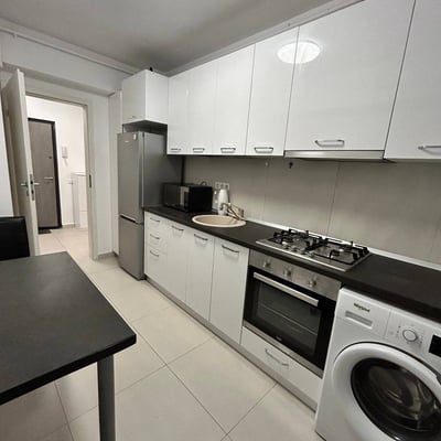 Rent of a furnished two-room apartment, 50 m², in a new building, Bucharest, Sector 3, Romania
