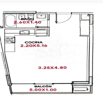 Rent of a furnished studio apartment, 42 m², Nordelta, Buenos Aires Province, Argentina