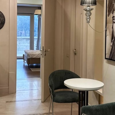 Rent of a luxurious penthouse, 197 m², with a spacious terrace in Banovo Brdo, Belgrade, Serbia