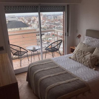 Rent of a two-room apartment with a balcony, unfurnished, Buenos Aires, Argentina