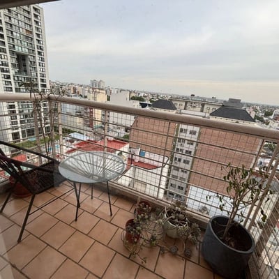 Аренда двухкомнатной квартиры с балконом без мебели, Буэнос-Айрес, Аргентина