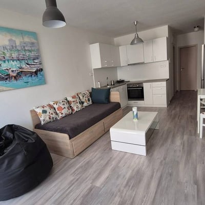 Rent of a modern apartment, 40 m², in Nové Mesto, Bratislava, Slovakia