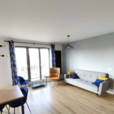 Rent of a modern two-room apartment, 42 m², Mokotów, Warsaw, Poland