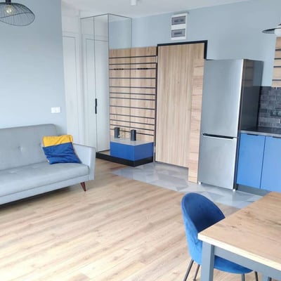 Rent of a modern two-room apartment, 42 m², Mokotów, Warsaw, Poland