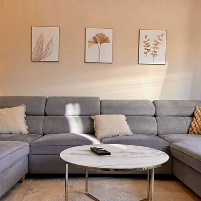 Rent of a modern two-room apartment, 52 m², with a private garden, Jelonki Południowe, Warsaw, Poland