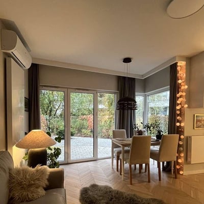 Rent of a stylish two-room apartment, 43 m², with a private garden, Warsaw, Poland