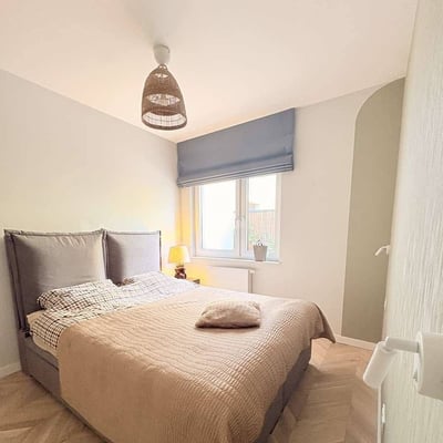 Аренда стильной двухкомнатной квартиры 43 м² с приватным садом, Варшава, Польша