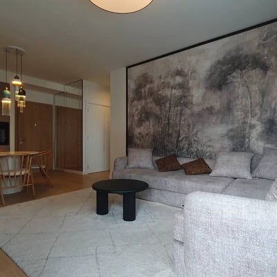 Rent of a two-room apartment, 55 m², in the premium residential complex BW King’s Park, Belgrade, Serbia