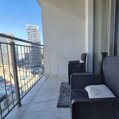 Rent of a studio apartment, 32 m², in the premium residential complex BW Aqua, Belgrade, Serbia