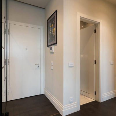 Miete einer luxuriösen Designer-Zweizimmerwohnung mit 61 m² im Premium-Wohnkomplex West 65, Belgrad, Serbien