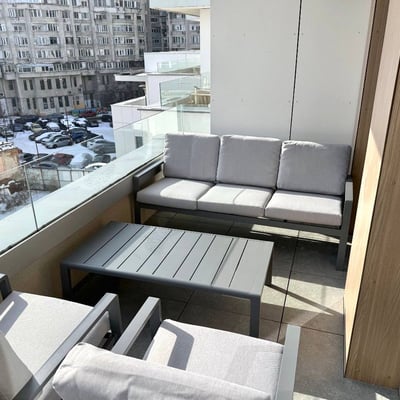 Rent of a new luxury two-room apartment, 50 m², in the city center, Bucharest, Romania