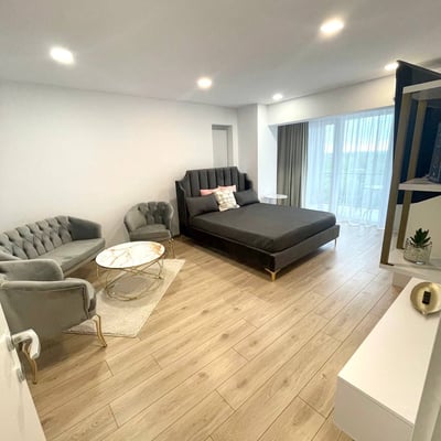 Rent of a great one-room apartment with panoramic windows, Sector 6, Bucharest, Romania